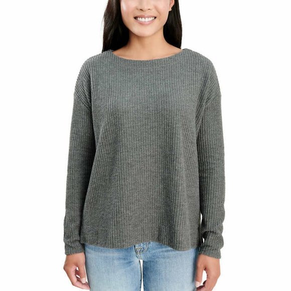 women's thermal waffle tops